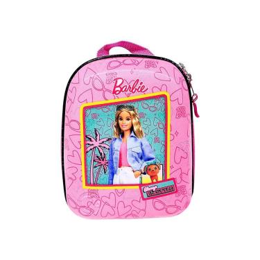 Imagem de Mochila Infantil Max Toy Barbie Tamanho P em 80% EVA e 20% Poliéster 27x20x9CM Rosa par...