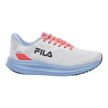 Imagem de Tênis Fila Fastness Branco e Azul Feminino, Branco, 37