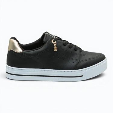 Imagem de Tênis Ramarim Casual Feminino 2693104-01 Cor:Preto/BrancoTamanho:36, P