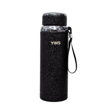 Imagem de Garrafa Térmica Camp Aço Inox 800ml Squeeze Esportiva, Preto
