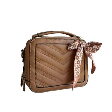 Imagem de Bolsa Feminina De Mão E Transversal Lc Winni Bege Pequena