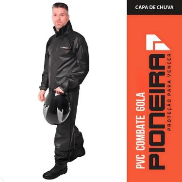Imagem de Capa chuva (conjunto) pvc masculina pioneira combate tam-egg