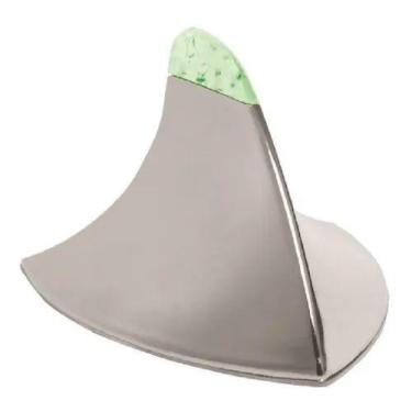Imagem de Antena Shark Tubarao Decorativa Universal Cromada Led Verde Para Carro