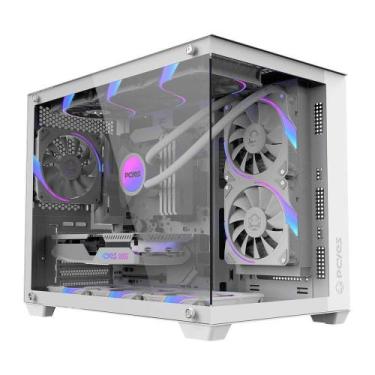 Imagem de Gabinete Gamer Forcefield V2 White Ghost GFFV2WG Mid-tower Vidro Tempe