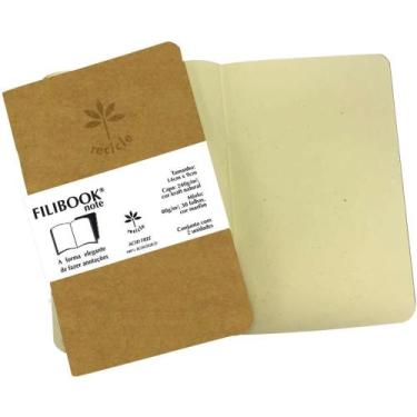 Imagem de Caderneta Filibook KRAFT 30FL 14X9 MF - Filiperson