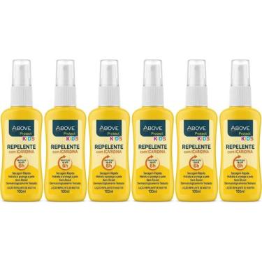 Imagem de Kit com 6un Repelente de Insetos Above Kids Loção 100ml - Above Protec