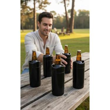 Imagem de 2x Kit 6 Porta Garrafa Cerveja 600ml Térmico Isopor Gelada - Congratul