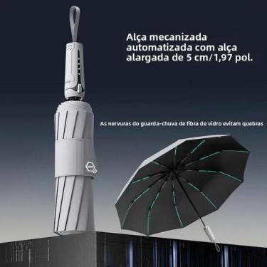 Imagem de Guarda-chuva Automático Masculino Grande E Resistente Ao Vento Com Cab