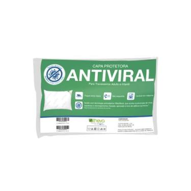Imagem de Capa Travesseiro Antiviral 50x70cm  Tecnologia Antisséptica e Antiacar