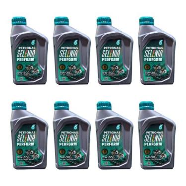 Imagem de Kit 8 L Óleo 5w30 API SP ACEA A5 B5 Sintéti Petronas Selenia