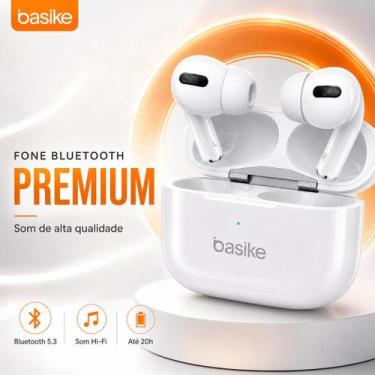 Imagem de Fone de Ouvido Bluetooth 5.3 TWS Basike Sem Fio HiFi com Estojo Carreg