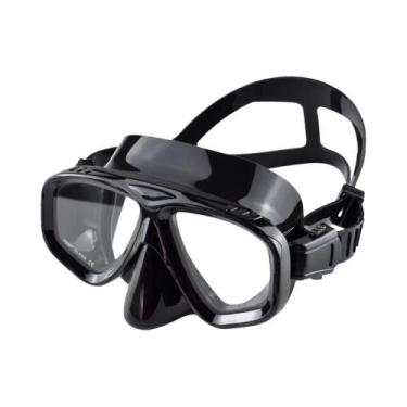 Imagem de Máscara De Snorkel De Silicone Com Visão Ampla, Óculos De Mergulho Com