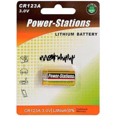 Imagem de 02 BateriaS Pilha Cr123 Lithiun Power-stations 3v