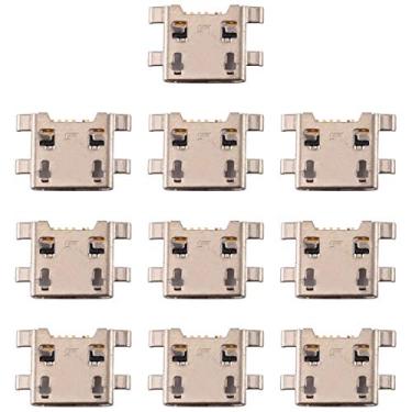 Imagem de HAIJUN Peças de reposição para telefone celular, 10 peças, conector de porta de carregamento para LG V10 H960 H961 H968 H900 VS990 Flex Cable