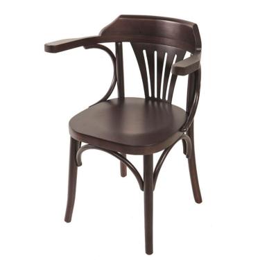 Imagem de Cadeira de Madeira Alemanha com Braço Pinhão Verniz