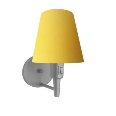 Imagem de Arandela Cone Md-2013 Cinza Liga e Desliga Amarelo Bivolt