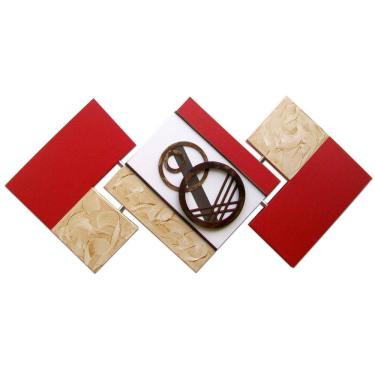 Imagem de Quadro Abstrato Decorativo Quarto Sala Decoração De Parede