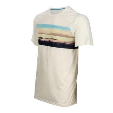 Imagem de Camiseta Speedo Beach Stripes Masculina - Bege M