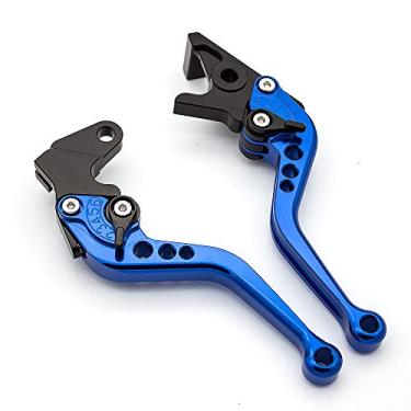 Imagem de Alavancas de freio CNC para motocicleta compatíveis com YFM700 Raptor 700R 2008-2022, YFZ450 YFZ450R YFZ450X 2008-2020, YFM250 Raptor 2008-2013, Raptor 125 YFM125R 2012013 201-20113 shorts ajustáveis