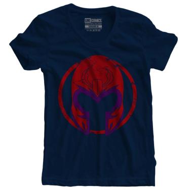 Imagem de Camiseta feminina Magneto X-Men azul marinho Live Comics