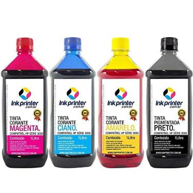 Imagem de Tinta Inkprinter para Recarga de Cartucho de Impressora Hp (4 litros)