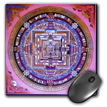 Imagem de 3Drose Mouse pad 20 x 20 x 0,65 cm design antigo de mandala em rosa, roxo lindo (mp_53887_1)