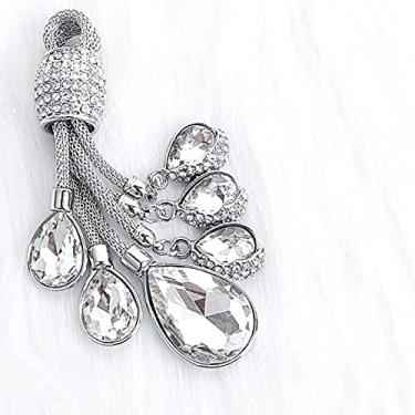 Imagem de YJADHU Capa completa dobrável para chave de carro TPU macio, apto para Citroen C2 C3 C4 C5 C6 C8 DS4 para Peugeot 107 406 407 3008, chaveiro de prata