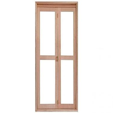 Imagem de Portas Camarão para Vidros Inteiros Sanfona à Esquerda Rondosul Natural