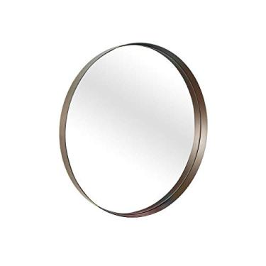Imagem de Espelho Decorativo Round Interno Marrom 40 cm Redondo