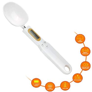 Imagem de Balança digital de medição de peso, Lalasani Digital Kitchen Spoon Scale 1,1 lb/500g (0,1 g) Acessórios de colher de medição eletrônica de cozinha com visor LCD