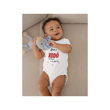Imagem de Body CURTO Eu Sou o Xodó do Papai e da Mamãe Branca Tamanho GG