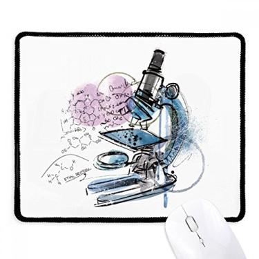 Imagem de Mousepad Chemistry Kowledge Microscópio Borda costurada Tapete de borracha para jogos