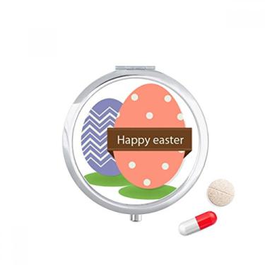 Imagem de Porta-comprimidos coloridos Happy Easter Religion Festival, caixa de armazenamento de remédios