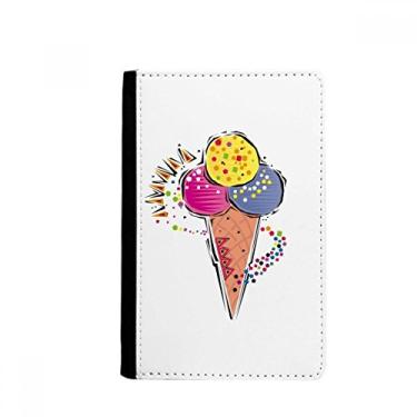 Imagem de Carteira Notecase Burse com elemento de bola de sorvete azul e amarelo vermelho