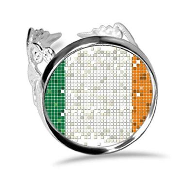 Imagem de DIYthinker Anel de noivado ajustável com estampa de país europeu, bandeira nacional da Itália