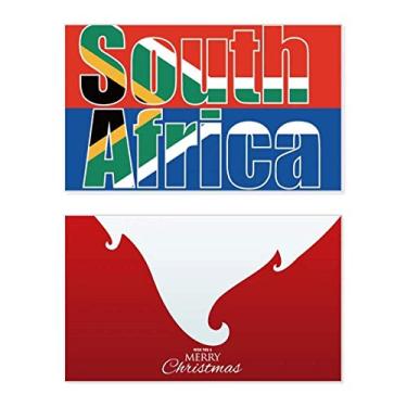 Imagem de Nome da bandeira da África do Sul, feriado, feriado, cartão de felicitações, mensagem de Natal