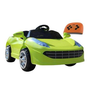 Imagem de Mini Carro Eletrico 6V Infantil Com Controle Remoto Verde - Iw
