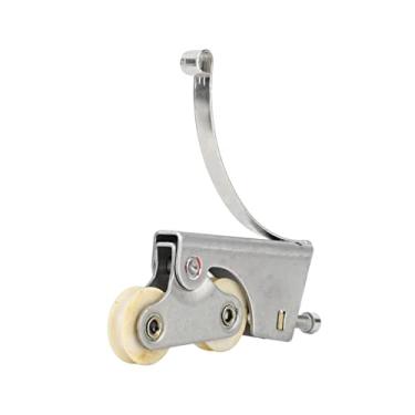 Imagem de Rodas Deslizantes de Armário, Polia de Aço Inoxidável para Guarda-roupa 2 Peças para Banheiro (Côncavo)