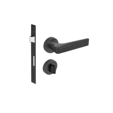 Imagem de Fechadura Porta Banheiro Pici Imab Preta Preto Wc Pp 55Mm