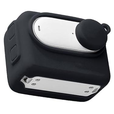 Imagem de HUYUAWA Capa protetora de silicone com tampa de lente compatível com Insta360 GO3 capa macia para acessórios de proteção de câmera de ação Insta 360 GO 3, tipo 2