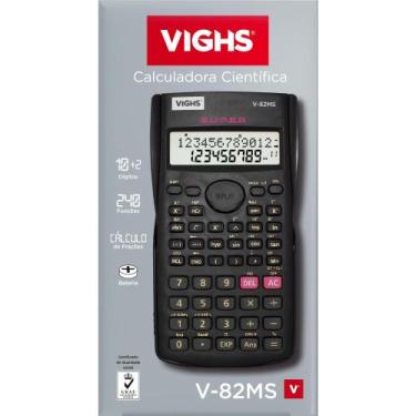 Imagem de Calculadora Científica V-82Ms Preta 240 Funções - Vighs