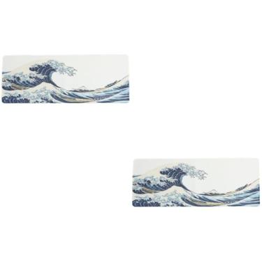 Imagem de STOBOK 2 Unidades Mouse Pad Surf Mousepad De Borracha Almofada Para Computador Jogo De Tapete De Mesa Tapete De Mesa De Jogos Tapete De Teclado Almofada Do Teclado Pano Antiderrapante