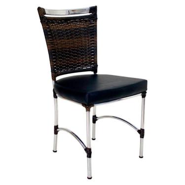 Imagem de Cadeira em Alumínio e Fibra Sintética JK Cozinha Edícula