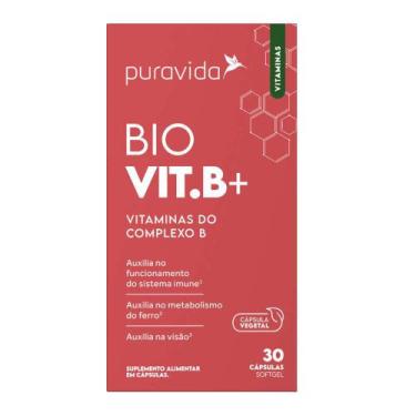 Imagem de Suplemento Bio Vitaminas Complexo B Puravida 30 Cápsulas