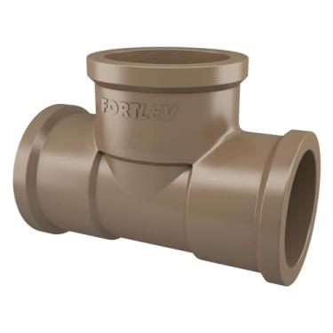 Imagem de Kit com 10 Unidades de Tês Soldáveis de 25mm - Conexões Essenciais para Dutos, Canos, Torneiras e Registros, Oferecendo Praticidade e Eficiência em Sistemas Hidráulicos.