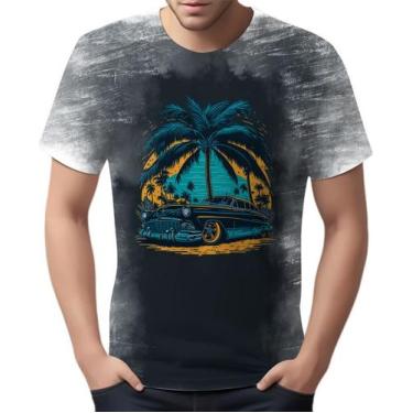 Imagem de Camiseta Camisa Estampadas Carros Moda Cenário Praia Hd 4 - Enjoy Shop