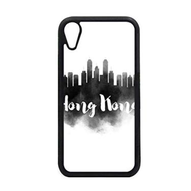 Imagem de Capa Hongkong China Landmark Ink City Painting para iPhone XR Capa para proteção de telefone Apple