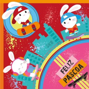 Imagem de Embalagem para Ovo de Páscoa, 32 X 32 cm, SK8 Vermelho, Embalagem com 25 Unidades, Cromus