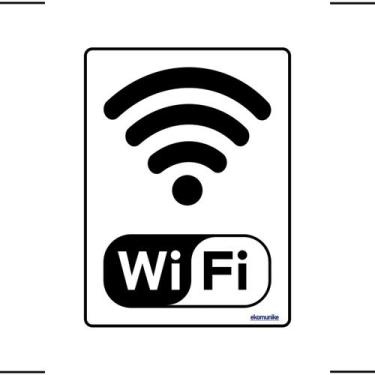 Imagem de Placa De Sinalização Wi-Fi 15X20 Ekomunike - S-235/1 F9e