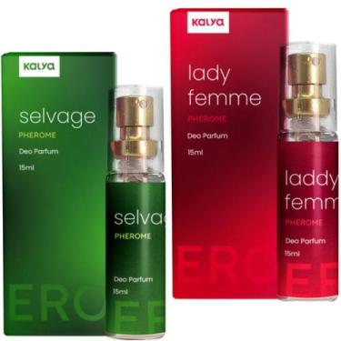 Imagem de Perfume Feminino E Masculino Lady Femme Selvage Kit Com 2 - Kalya
